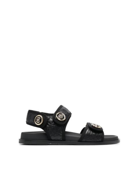 FERRAGAMO logo-plaque detail sandals