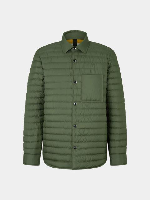 BOGNER Olli Lightweight down overshirt in Olive green
