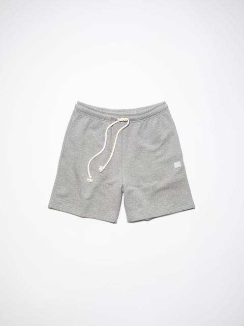 Cotton sweat shorts - Light Grey Melange