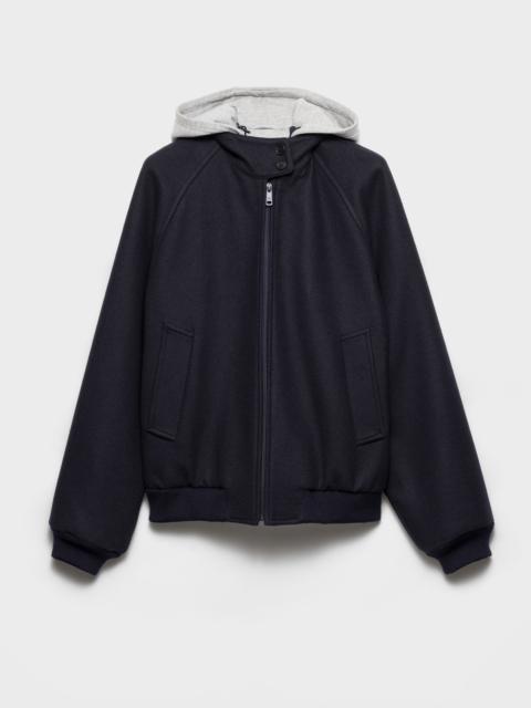 Prada Cloth and cotton fleece jacket