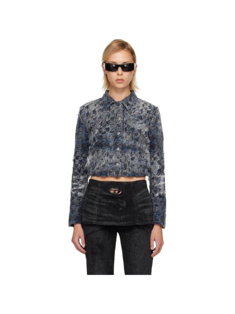 Diesel Blue De-Ursy-Fsh Denim Jacket