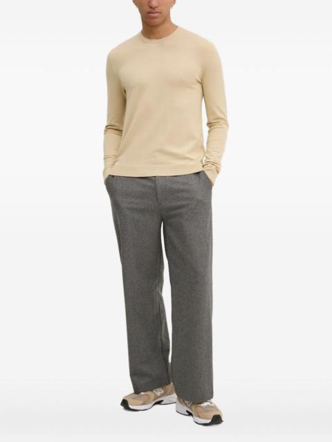 HUGO round-neck long-sleeve sweater
