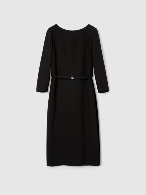 GUCCI Silk cady mid-length dress