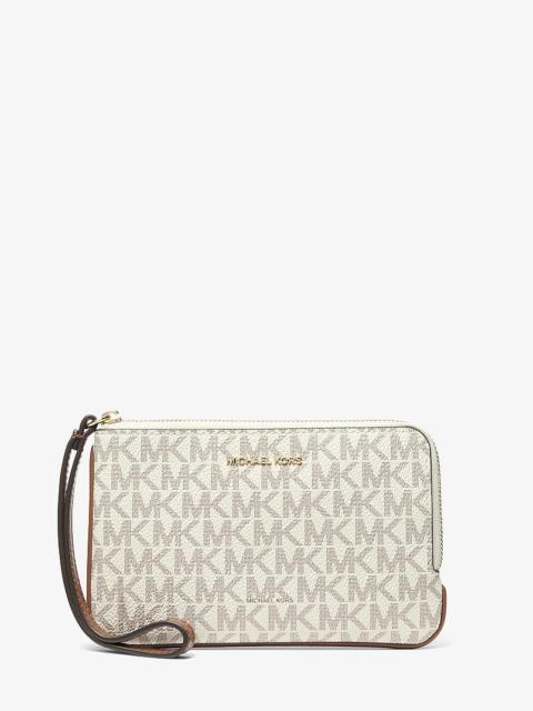 MICHAEL KORS Jet Set Travel Small Signature Logo Wristlet