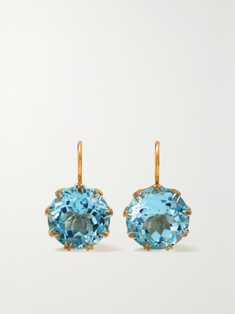 ILEANA MAKRI Crown 18-karat Gold Topaz Earrings