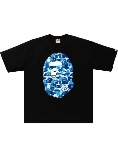 BAPE ABC Camo Big Ape Head RLX Tee 'Black/Blue'