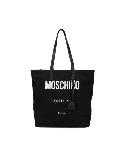 Moschino contrast logo tote bag