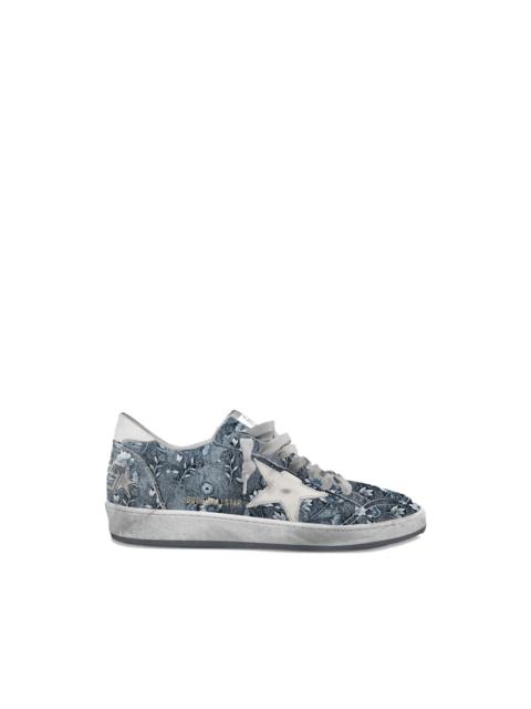 Golden Goose Ballstar embroidered floral sneakers