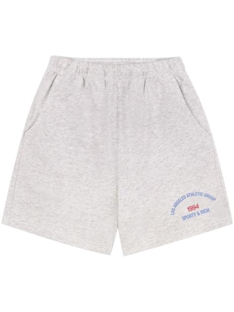 Sporty & Rich logo-print track shorts