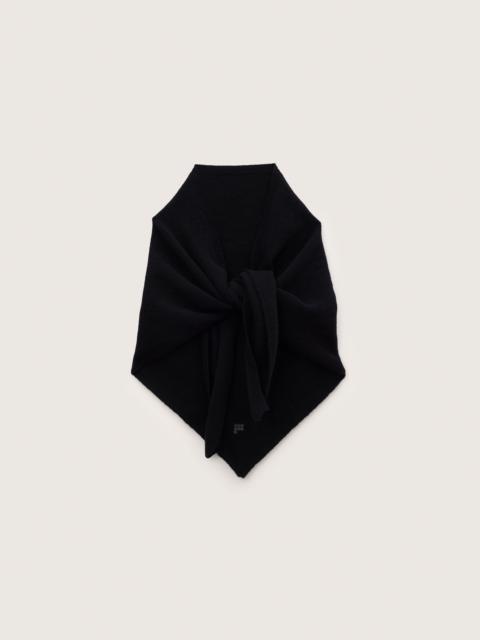 PANGAIA Cashmere and Merino Wool Blend Bandana Scarf - Black