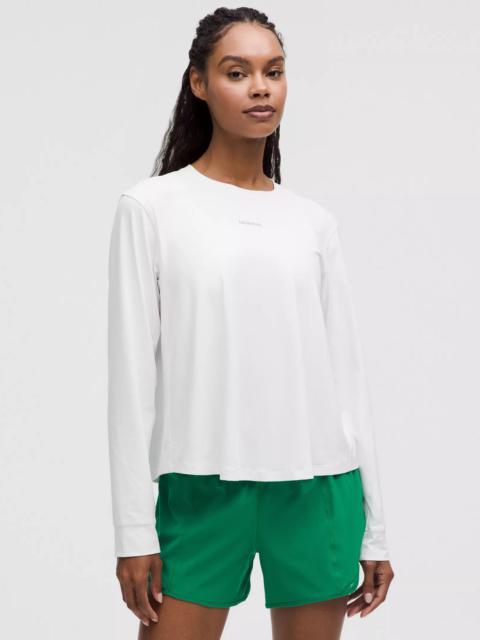 lululemon Pace Crush Cross-Back UV-Protective Graphic Long-Sleeve Shirt