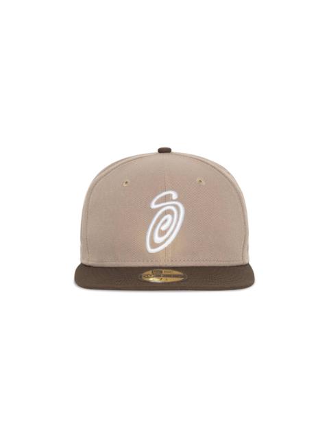 Stussy Curly S 59Fifty New Era Cap 'Khaki/Brown'