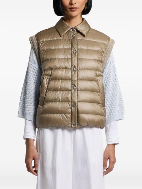 PESERICO quilted sleeveless jacket
