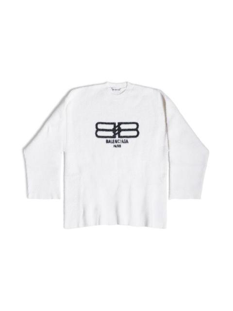 BALENCIAGA Women's Bb Paris Icon Sweater in White