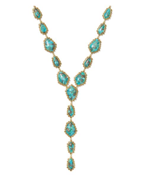 KENDRA SCOTT Ellery Vintage Gold Lariat Necklace
