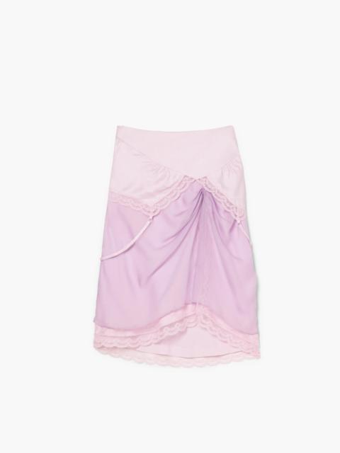 Marc Jacobs LAYERED SATIN SLIP SKIRT