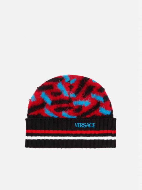 VERSACE Greca Signature Brushed Wool Beanie