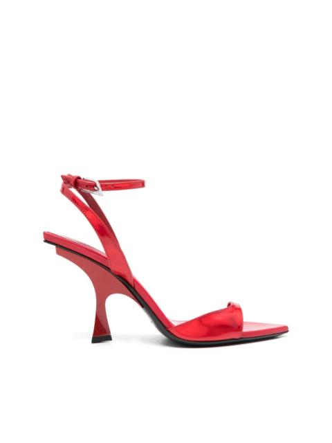 THE ATTICO GG 95mm mismatched sandals