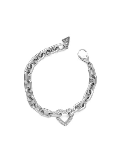 GUESS USA Beloved crystal-embellished heart-pendant bracelet