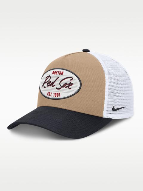 Nike Boston Red Sox Rise Men's Nike MLB A-Frame Trucker Adjustable Hat