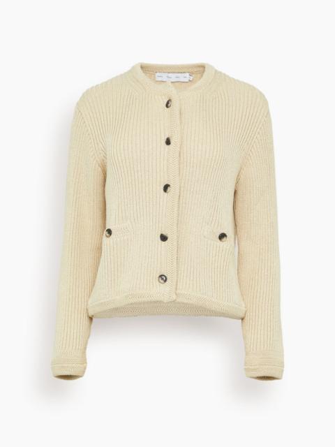 Proenza Schouler Wilson Knit Jacket in Light Wheat