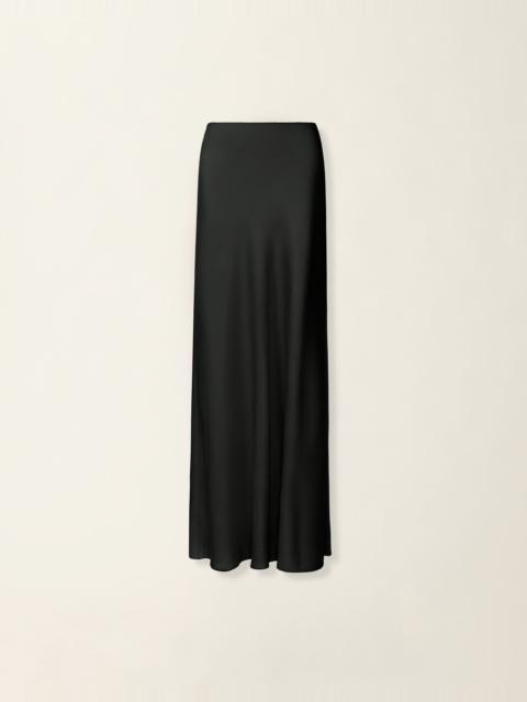FABIANA FILIPPI Flared skirt in glossy enver satin