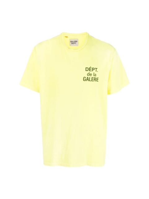 GALLERY DEPT. logo-print short-sleeve cotton T-shirt