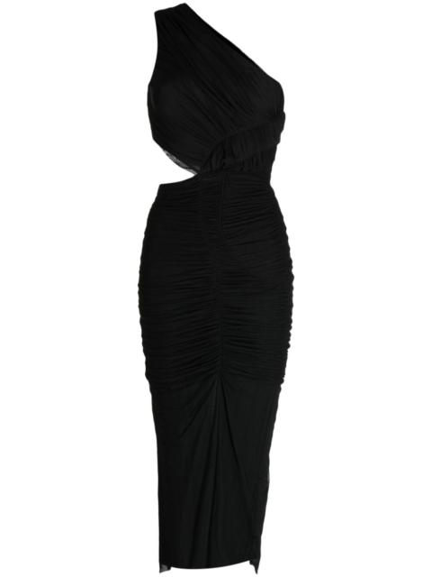 SIMKHAI Seraiah ruched midi dress