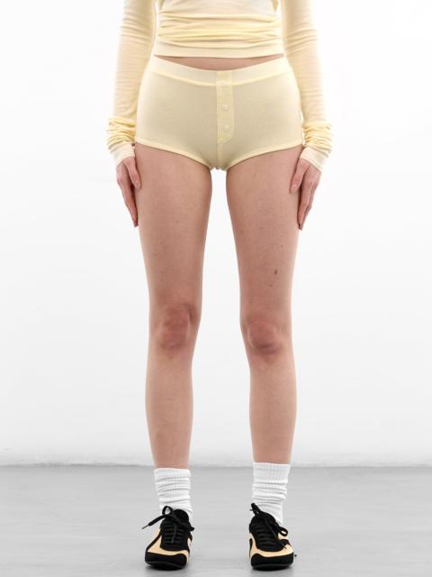 entire studios Limone Tencel-Wool Booty Shorts