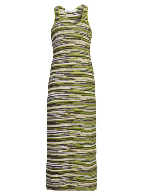 Proenza Schouler Women's Zinah Rib-Knit Midi-Dress - Apple Multi