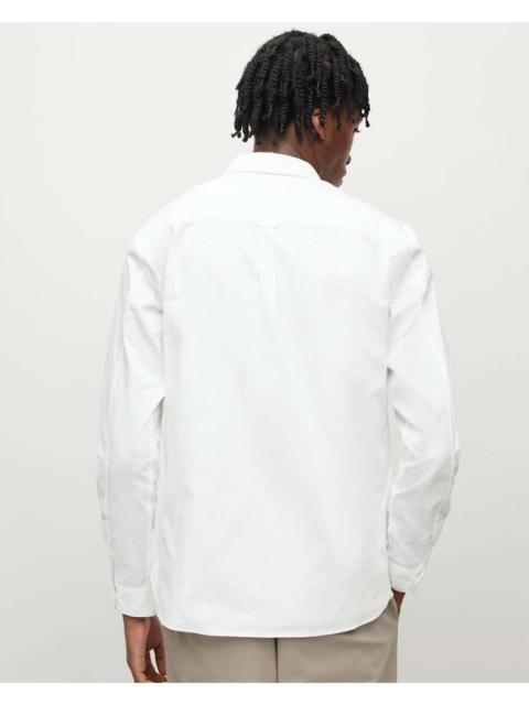 ALLSAINTS HAWTHORNE RAMSKULL STRETCH FIT SHIRT