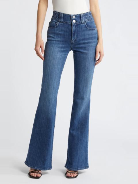 Triple Binding High Waist Flare Jeans