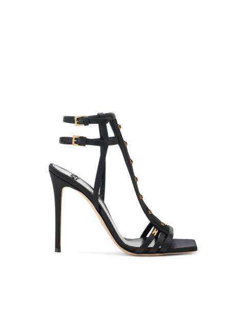 ELISABETTA FRANCHI satin ankle-strap heeled sandals