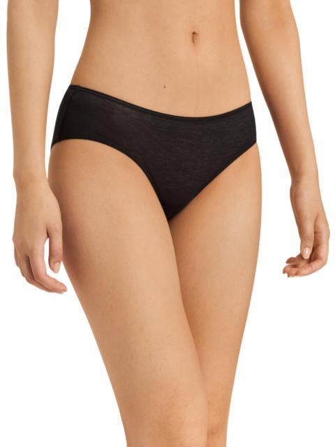HANRO Women's Ultralight Daywear Hi-Cut Brief - Black