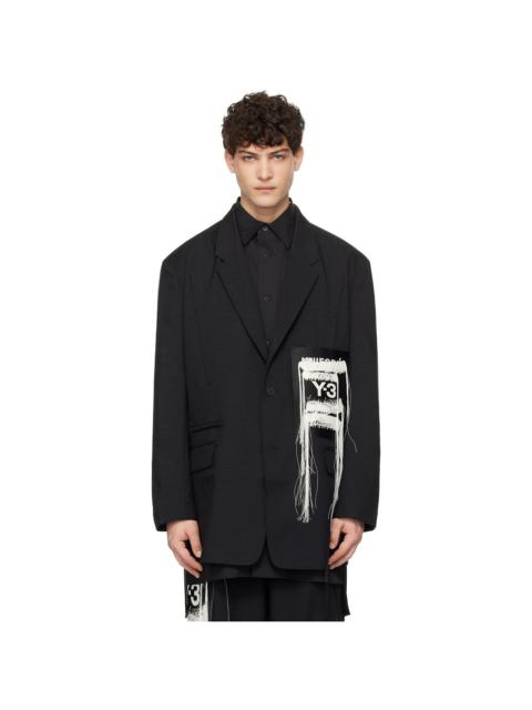 Y-3 Black Sport Uniform Patch Blazer