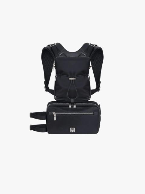 Givenchy VENTURE MODULAR BACKPACK IN NYLON AND LEATHER