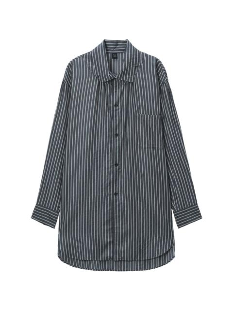 Y's striped chest-pocket shirt