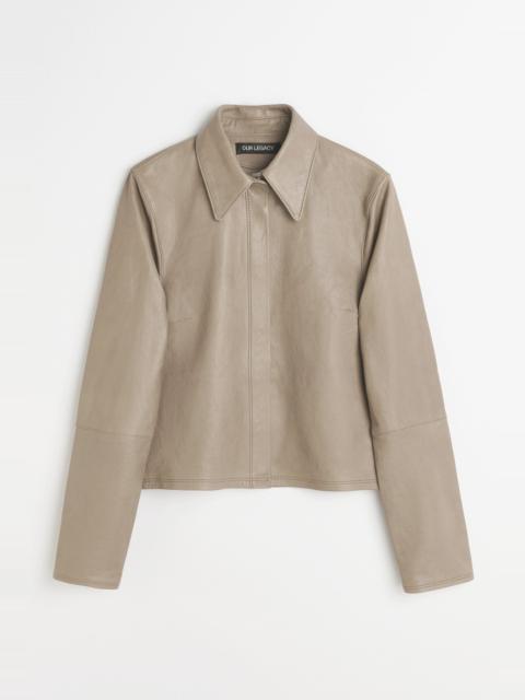 Auto Shirt 70s Grey Velvet Lamb Skin
