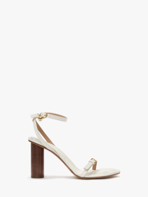 JW Anderson LEATHER PAW HEELED SANDALS