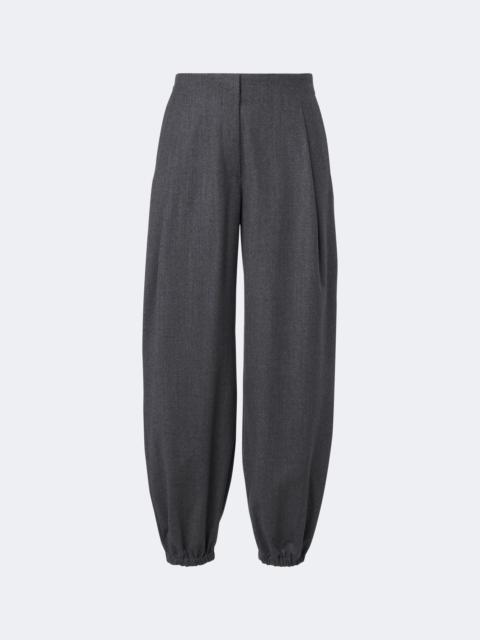 Max Mara Wool-blend flannel balloon pants
