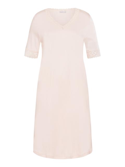 HANRO Moments Lace Trim Cotton Nightgown