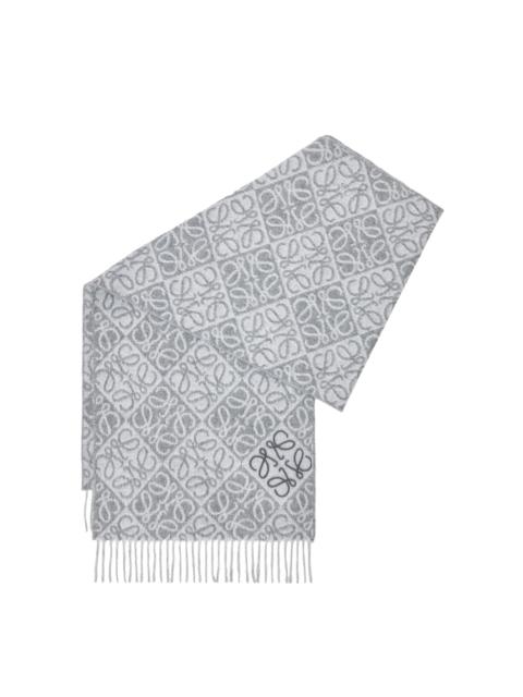 Loewe Anagram scarf in wool and cashmere