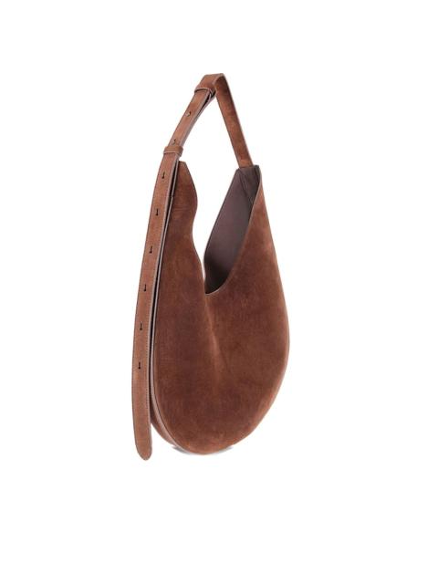AESTHER EKME suede-curved shoulder bag