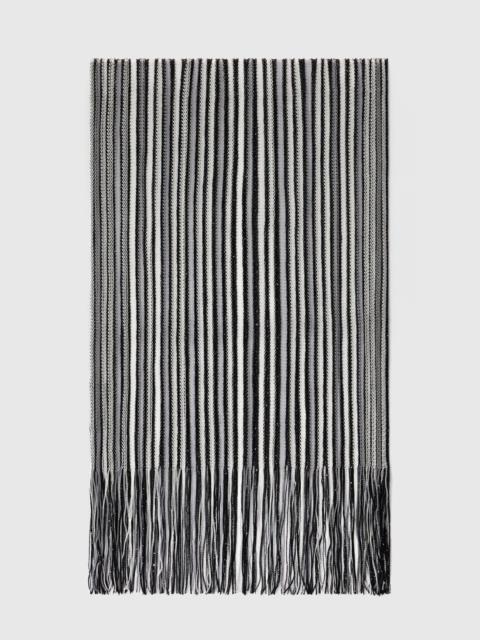 Missoni Striped scarf with fringes