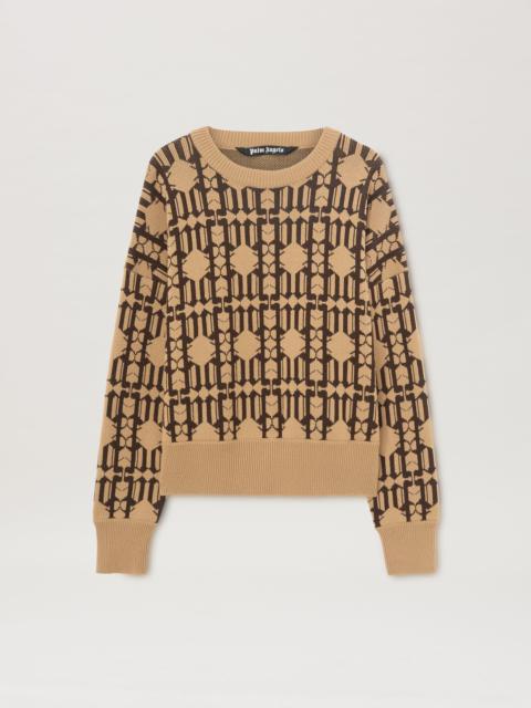 Allover Monogram Jacquard Sweater