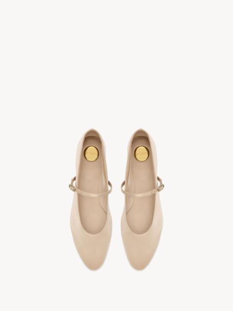 SAINT LAURENT GIO BALLET FLATS IN SATIN CREPE
