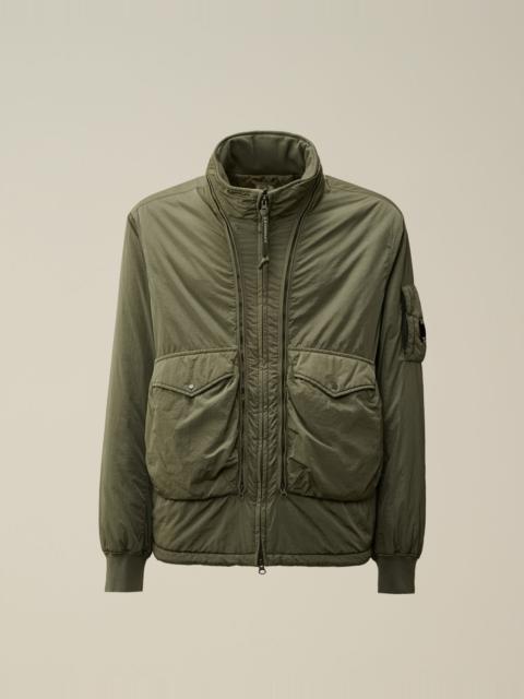 Chrome-R Body Zippers Padded Jacket