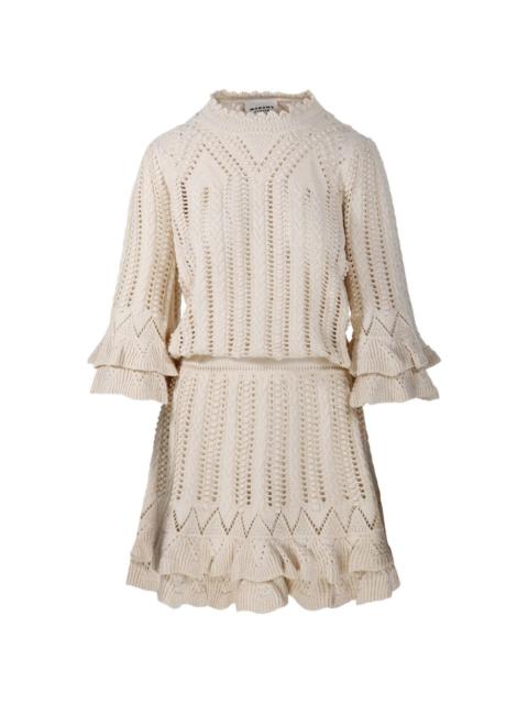 Isabel Marant Étoile Norma ruffled knitted mini dress