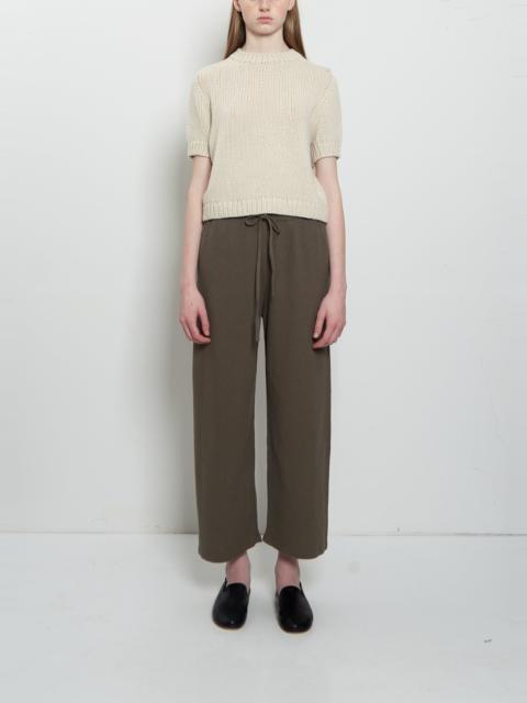 LAUREN MANOOGIAN Crepe Cotton Linen Capri Pants — Rock