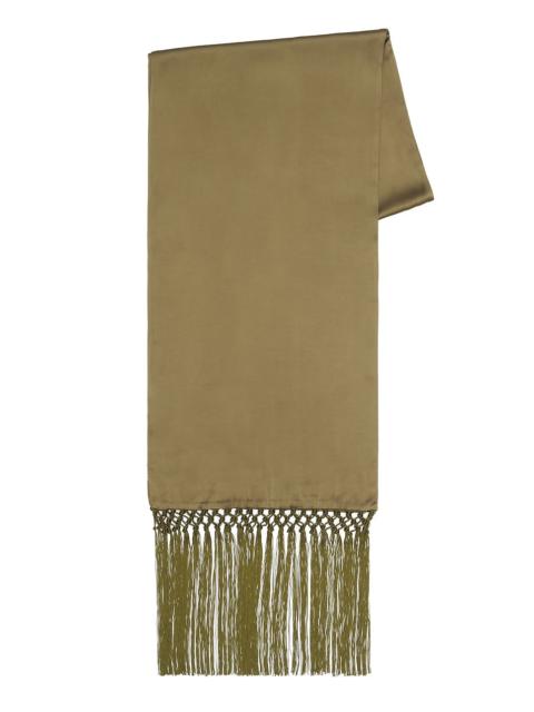 HELSA Satin Scarf Tie With Tassels